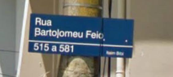 Rua Bartolomeu Feio